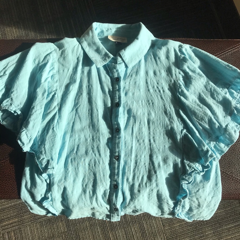 Blue Button-Up 🦋